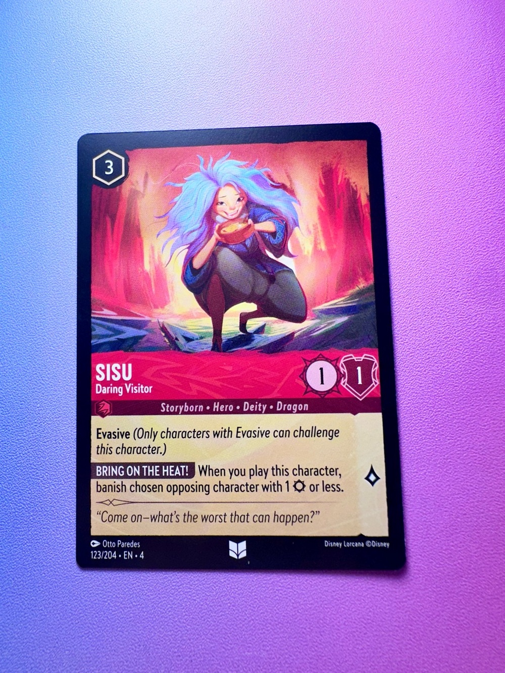 sisu [raya & the last dragon] - 123/204 (uncommon) — lorcana: ursula’s return